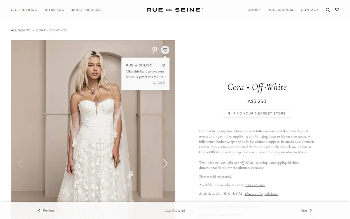 Screenshot of ruedeseine.com